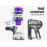 Vaccum Cleaner Handheld Bagless Vacuum Cleaner - Silver and purple Hand vacuum