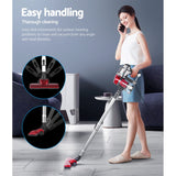 Vaccum Cleaner Handheld Bagless Vacuum Cleaner - Silver and red Hand vacuum