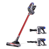 Vacuum Handheld Vacuum Cleaner Cordless Vacuum Stick Handstick Vac Bagless 2-Speed Headlight Red