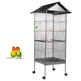 Tall Cage Metal With Wire Mess Plus Accesories Portable