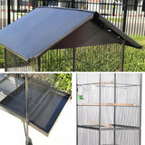 Tall Cage Metal With Wire Mess Plus Accesories Portable