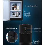 Water Cooler with Hot Cold Tap Water Dispenser  Black