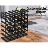 Storage For Bottles Bar Rack  Wooden Storage Wall Racks Holders Cellar Black