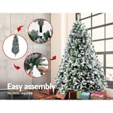 Christmas Decor Christmas Tree 180cm 6FT Xmas Decorations Great Snowy Green