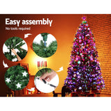 Christmas Tree 2.1M 7FT LEDXmas Optic Fiber Multi Colour Lights