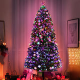 Christmas Tree 2.1M 7FT LEDXmas Optic Fiber Multi Colour Lights
