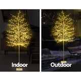 Christmas Tree 2.1M LED Branch Tree 480 LED Xmas Warm White Optic Fiber