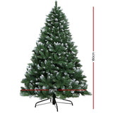 Christmas Decor Christmas Tree  6FT  Snow Tree - Green