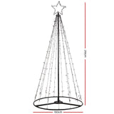 Christmas Tree 2.1M LEDLights Solar Xmas Multi Colour Optic Fiber (chri24)