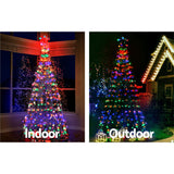 Christmas Tree 2.1M LEDLights Solar Xmas Multi Colour Optic Fiber