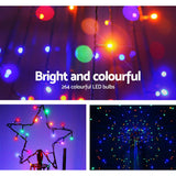 Christmas Tree 2.1M LEDLights Solar Xmas Multi Colour Optic Fiber (chri24)