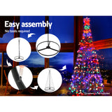 Christmas Tree 2.1M LEDLights Solar Xmas Multi Colour Optic Fiber (chri24)