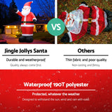 Christmas Decor huge Inflatable 499cm Santa Decorations Outdoor Air-Power Light