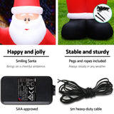 Christmas Decor huge Inflatable 499cm Santa Decorations Outdoor Air-Power Light