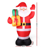 Christmas decor Inflatables 240cm Inflatables Santa Xmas Light Decor LED Airpower