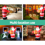 Christmas decor Inflatables 240cm Inflatables Santa Xmas Light Decor LED Airpower