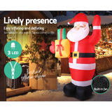 Christmas decor Inflatables 240cm Inflatables Santa Xmas Light Decor LED Airpower