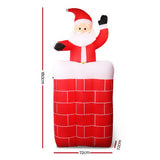 Christmas Decor LED Christmas Santa Inflatable 180cm Tall with Santa