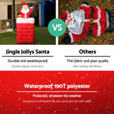 Christmas Decor LED Christmas Santa Inflatable 180cm Tall with Santa