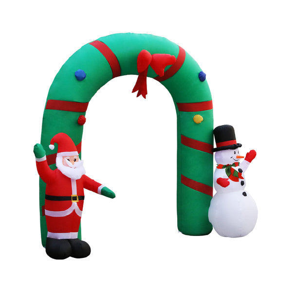 Christmas Decor light Inflatable 280cm Inflatable Snowman and Santa  Light Decor (chri24)