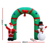 Christmas Decor light Inflatable 280cm Inflatable Snowman and Santa  Light Decor (chri24)