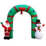 Christmas Decor light Inflatable 280cm Inflatable Snowman and Santa  Light Decor (chri24)