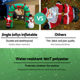 Christmas Decor light Inflatable 280cm Inflatable Snowman and Santa  Light Decor (chri24)