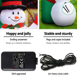 Christmas Decor light Inflatable 280cm Inflatable Snowman and Santa  Light Decor (chri24)