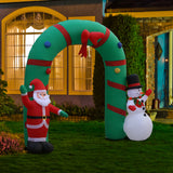 Christmas Decor light Inflatable 280cm Inflatable Snowman and Santa  Light Decor (chri24)