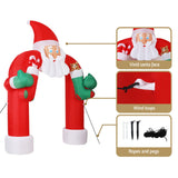 Christmas decor  2.3M Inflatable Santa Archway Outdoor Decorations Lights