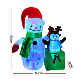 Christmas decor 180CM Inflatable Christmas Snowman with LED Lights