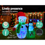 Christmas decor 180CM Inflatable Christmas Snowman with LED Lights