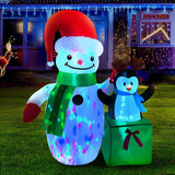 Christmas decor 180CM Inflatable Christmas Snowman with LED Lights