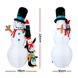 Christmas decor 240cm Christmas Inflatable and LIGHTS - Snowman Outdoor Decorations
