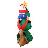 Christmas decor 180cm Christmas Inflatable Santa climb Tree Lights Xmas Decor Airblown