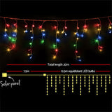 Christmas Lights 500 LED Solar Powered Lights 20M Outdoor Fairy String Party Multicolour