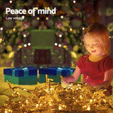 Christmas Lights 500 LED Solar Icicle Lights 20M Outdoor Fairy String Party Warm White