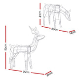 Christmas décor Christmas Lights Wedding Lights LED Rope Reindeer Waterproof Solar Powered