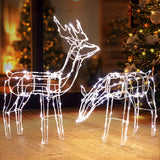 Christmas décor Christmas Lights Wedding Lights LED Rope Reindeer Waterproof Solar Powered