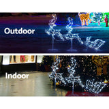 Christmas decor Christmas Reindeer Motif Lights LED Reindeer Rope Waterproof Outdoor Xmas (chri24)