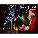 Christmas decor Christmas Reindeer Motif Lights LED Reindeer Rope Waterproof Outdoor Xmas (chri24)