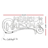 Christmas Lights LED Rope Merry Xmas Motif  Waterproof Colourful (chri24)
