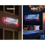 Christmas Lights LED Rope Merry Xmas Motif  Waterproof Colourful