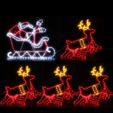 Christmas Decor  LED  Motif Light style Rope Reindeer Waterproof Colourful Xmas