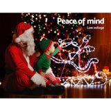 Christmas Decor  LED  Motif Light style Rope Reindeer Waterproof Colourful Xmas