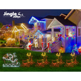 Christmas Decor  LED  Motif Light style Rope Reindeer Waterproof Colourful Xmas