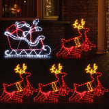 Christmas Decor  LED  Motif Light style Rope Reindeer Waterproof Colourful Xmas