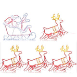 Christmas Decor  LED  Motif Light style Rope Reindeer Waterproof Colourful Xmas