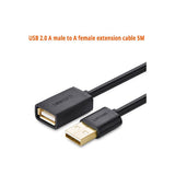 USB 2.0 A male to A female extension cable 5M