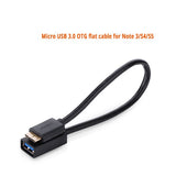 Micro USB 3.0 OTG flat cable for Note 3/S4/S5 (10801)